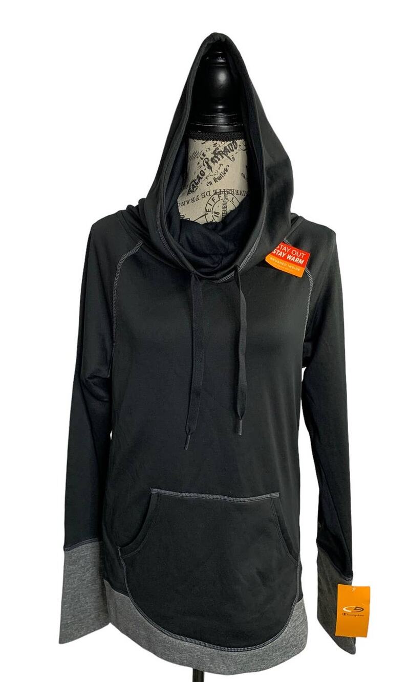Champion Men's Size M Jacket Hoodie Pullover Duo Dry Turtleneck Thumb holes NEW